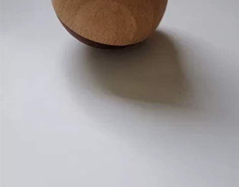 【不倒翁摆件 礼物】ins木质 办公室桌面...