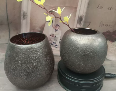 外贸手工精品,琉璃球型器一套,可做案头花器...