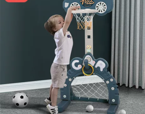 儿童篮球架室内可升降宝宝1-2-3-6周岁...