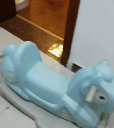 贝易摇摇马带音乐儿童玩具宝宝小木马婴儿滑梯...