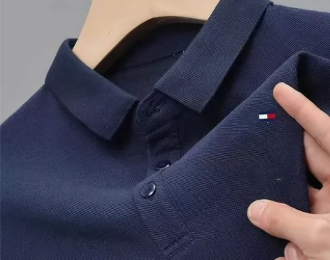 全棉重磅厚款纯棉刺绣稻草人Polo衫男短袖...