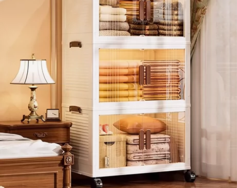 最后50个，清仓包邮！透明双开门折叠磁吸收...