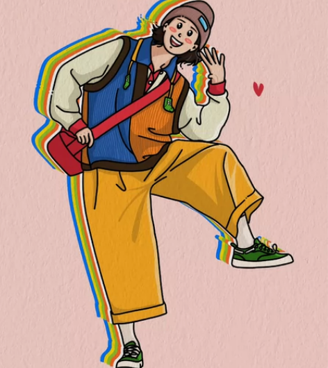 【超低价】甜酷ins风简约豆豆眼手绘头像定...