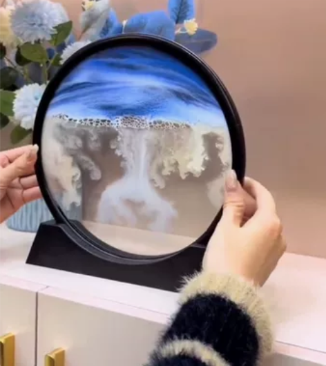 【便宜出】创意3D流沙画摆件创意礼品生日解...