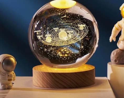 水晶球小夜灯床头台灯卧室睡眠灯创意女生礼品...