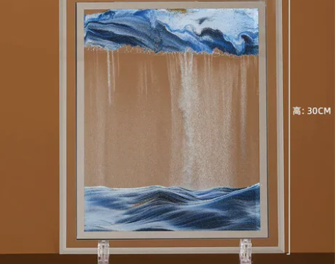 创意3D流沙画摆件艺术沙漏客厅酒柜电视柜办...