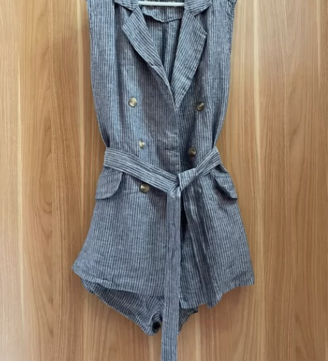 全新 IDG 衬衫 连衣裙 背心 条纹 西...