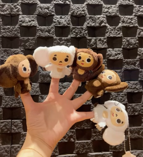 日本大耳猴查布毛绒手指玩偶挂件Chebur...