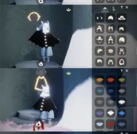 光遇国际服号白鸟 耳坠 武士裤 蝙蝠斗 喵...