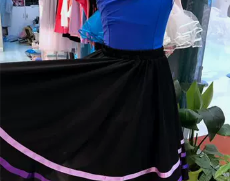 成人儿童性格舞裙英皇芭蕾舞考级代表性裙彩带...