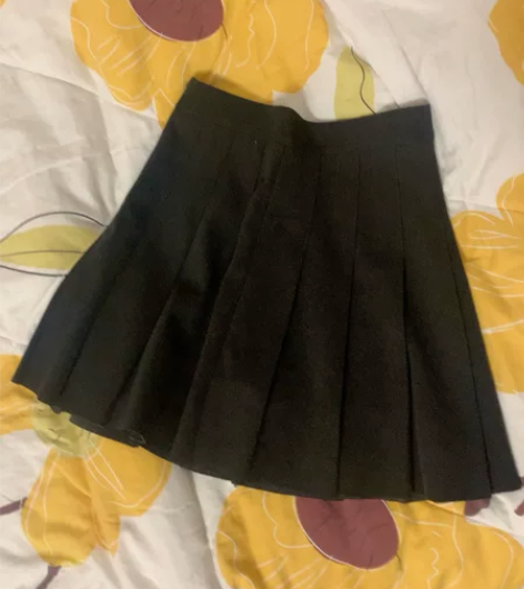 毛呢百褶裙女秋冬高腰显瘦 jk短裙a字半身...