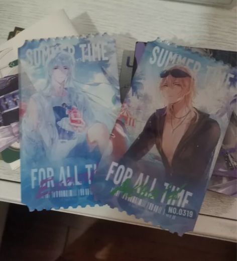 出 路辰叶瑄 湛蓝海岛亚克力票根 潮玩星球...