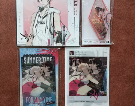 时空中的绘旅人艾因湛蓝海岛系列色纸透卡干花...