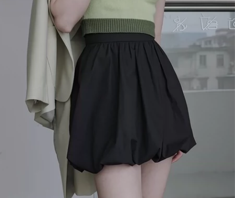 EGGKA花苞半身裙女春秋设计感小众202...