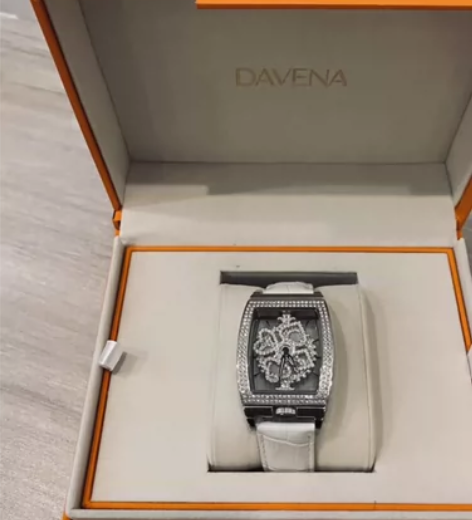 DAVENA蒂玮娜时来运转扑克女神手表女款...