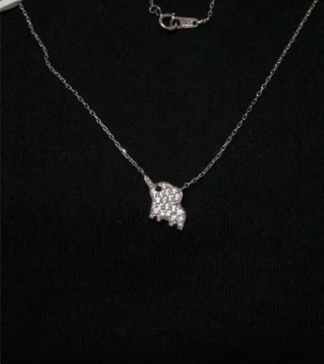 闲置全新S925银项链。 朋友实体店购买送...