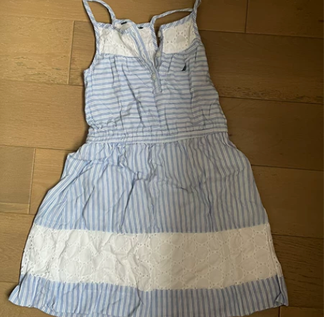 米国买回来的NAUTICA女童吊带连衣裙,...