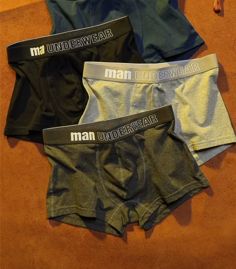 男士内裤纯棉平角裤高弹男款四角舒适透气男生...