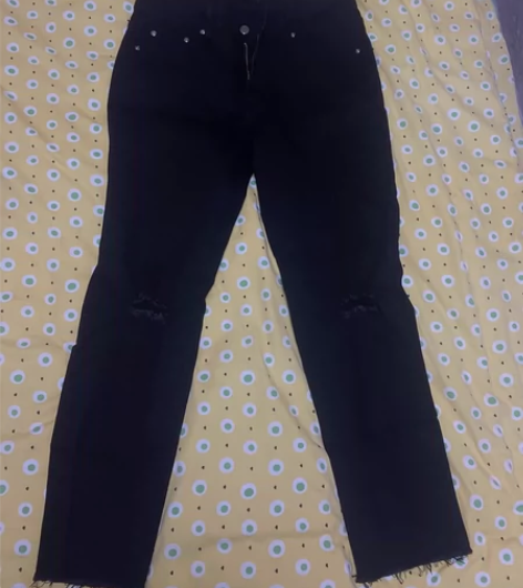 流行休闲破洞裤。175-82A～尺寸32 ...