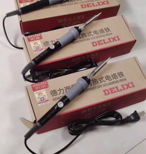 清一批全新德力西电烙铁家用电烙铁套装全新包...