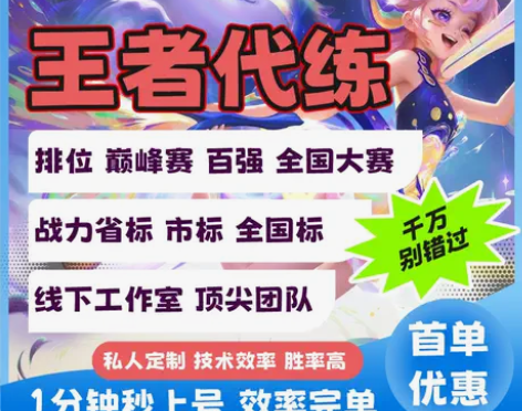 全网技术效率最高!王者荣耀实体店国服顶尖选...