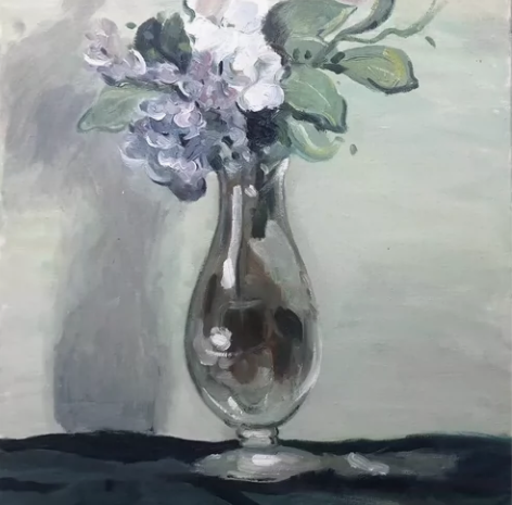 手绘油画花朵临摹画框50*60 考虑好再来...
