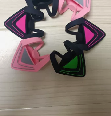 雷蛇可爱萌装饰猫耳朵耳机配件，头戴式猫耳北...