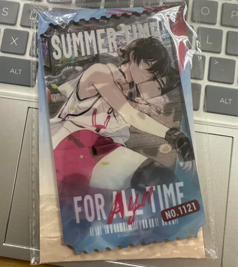 【出】原价包邮出一个艾因湛蓝海岛的亚克力票...