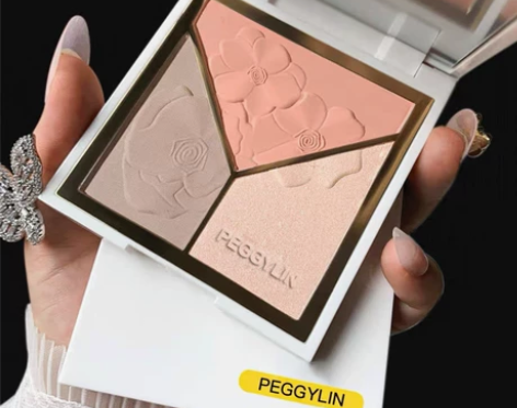PEGGYLIN艺术家三色修容盘高光遮瑕一...