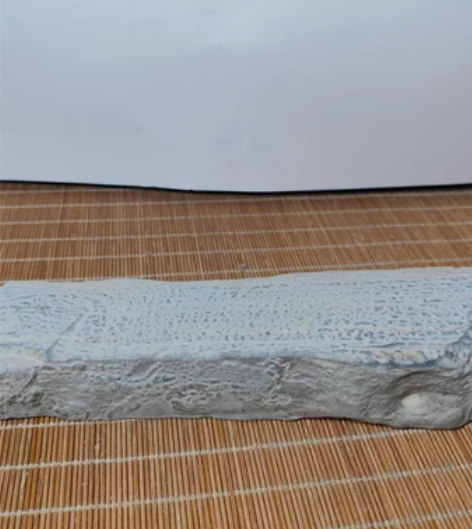 新疆戈壁皱纹泥石纹路泥石长条镇纸镇尺 展台...