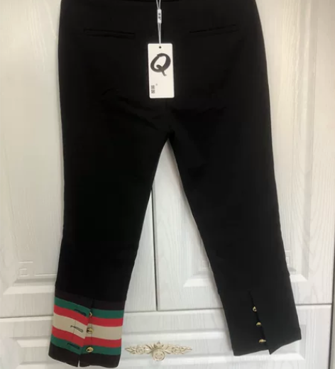 韩版全新鸳鸯裤腿西服面料薄绒长裤 裤腿是a...