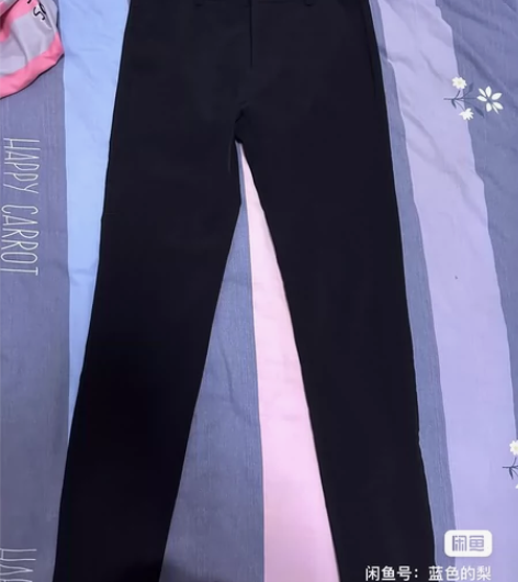 杨一帆潮牌铅笔裤男韩版修身长裤弹力紧身显瘦...