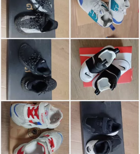 儿童男童鞋，基本都是穿一季。 码数10k。...