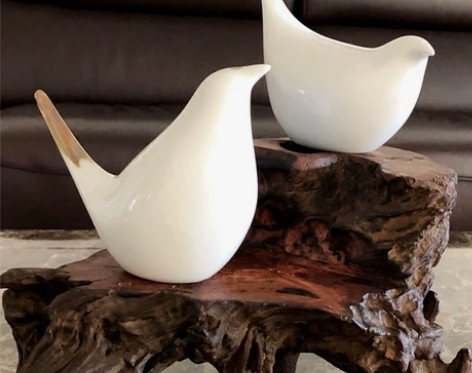 陶瓷喜鹊家居饰品现代简约创意酒柜视柜客厅板...