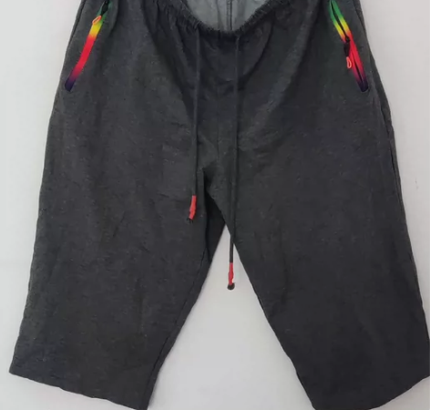 灰色纯棉短短裤，加肥加大码男士休闲裤，5X...