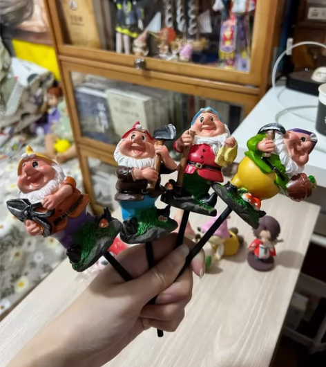 桌面摆件/花盆装饰小矮人 小矮人很有分量，...