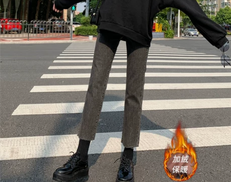 牛仔裤女2022春新款超火cec 高腰显瘦...