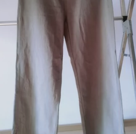 【9.5新】复古毛边牛仔长裤，军绿色，腰围...