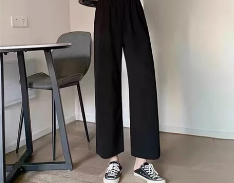 春夏新款垂感阔腿裤高腰显瘦宽松百搭拖地直筒...