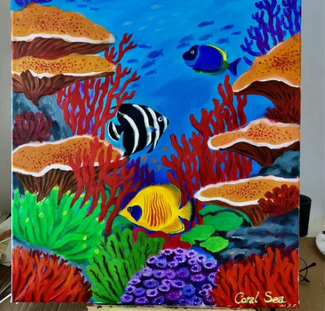 各种荧光海水画，人物肖像画定制，需要私聊 ...