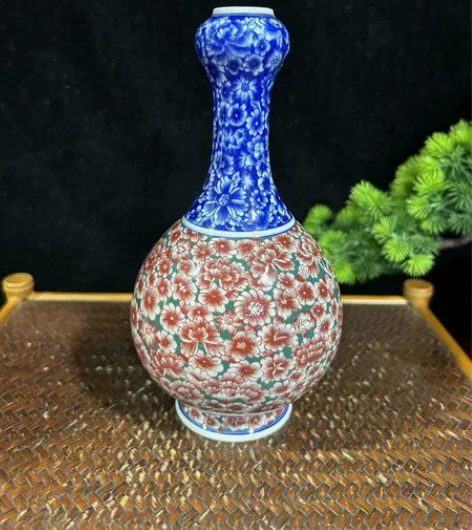 万花蒜头瓶景德镇陶瓷 感兴趣的话点“我想要...