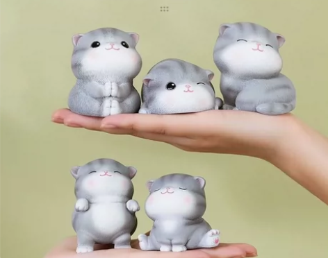 【清仓】ins超萌可爱小玩意猫咪摆件桌面小...