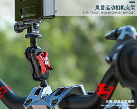 摩托车支架改装适用GoPro运动相机小蚁萤...