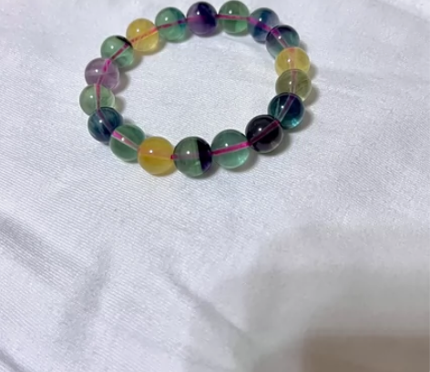 萤石手串 10mm的珠子 全新，没带过 有...