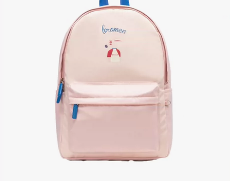 不莱玫双肩包夏季粉色潮流背包大容量防泼水面...