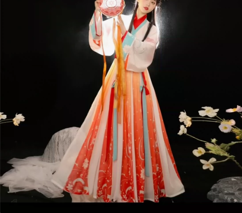 原创正品【未央】魏晋制汉服女中国风交领齐腰...