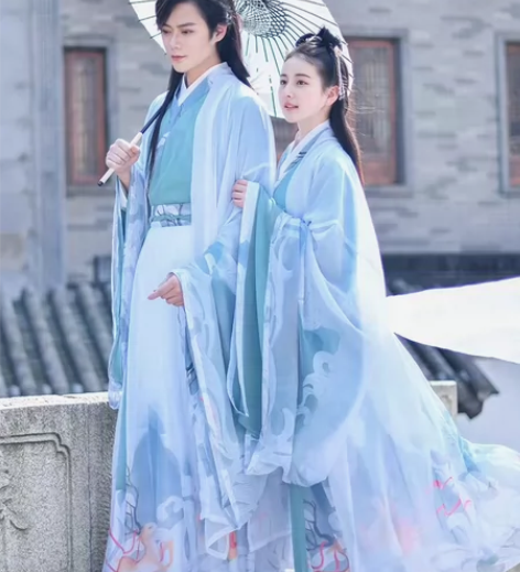 如梦霓裳鹿鸣汉服齐腰款 上襦+下裙+大袖衫...