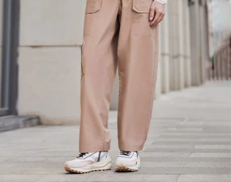 李宁运动长裤男直筒工装裤夏季梭织直筒大筒休...