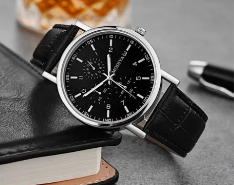 2023全自动机芯男士手表石英简约皮带学生...