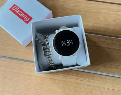 电子手表女款ins风高颜值初高中学生多功能...